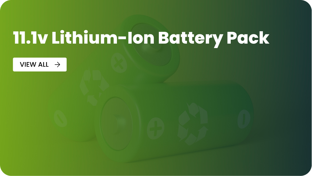 11.1v Lithium-Ion Battery Pack Banner