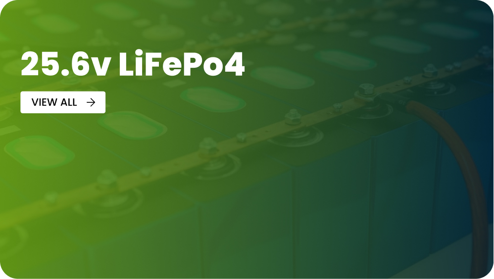 25.6v LiFePo4 battery banner