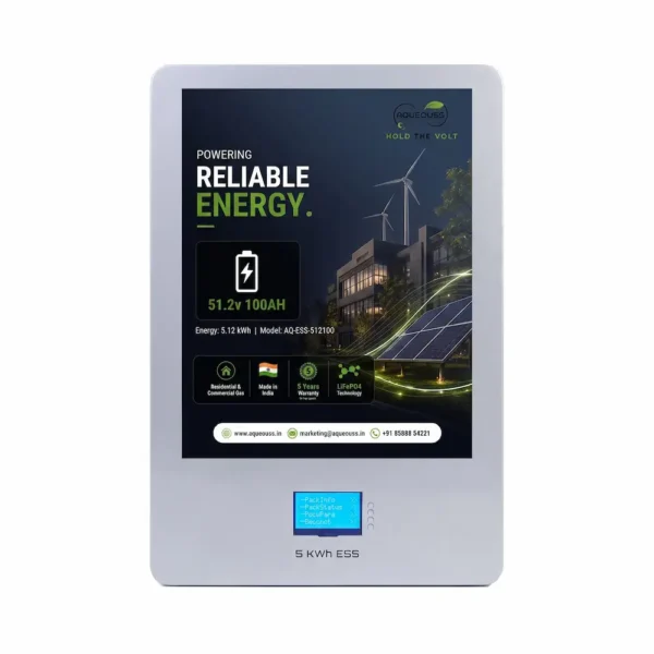 5kWh Wall Mounted ESS LiFePO4 Battery -51.2V 100Ah