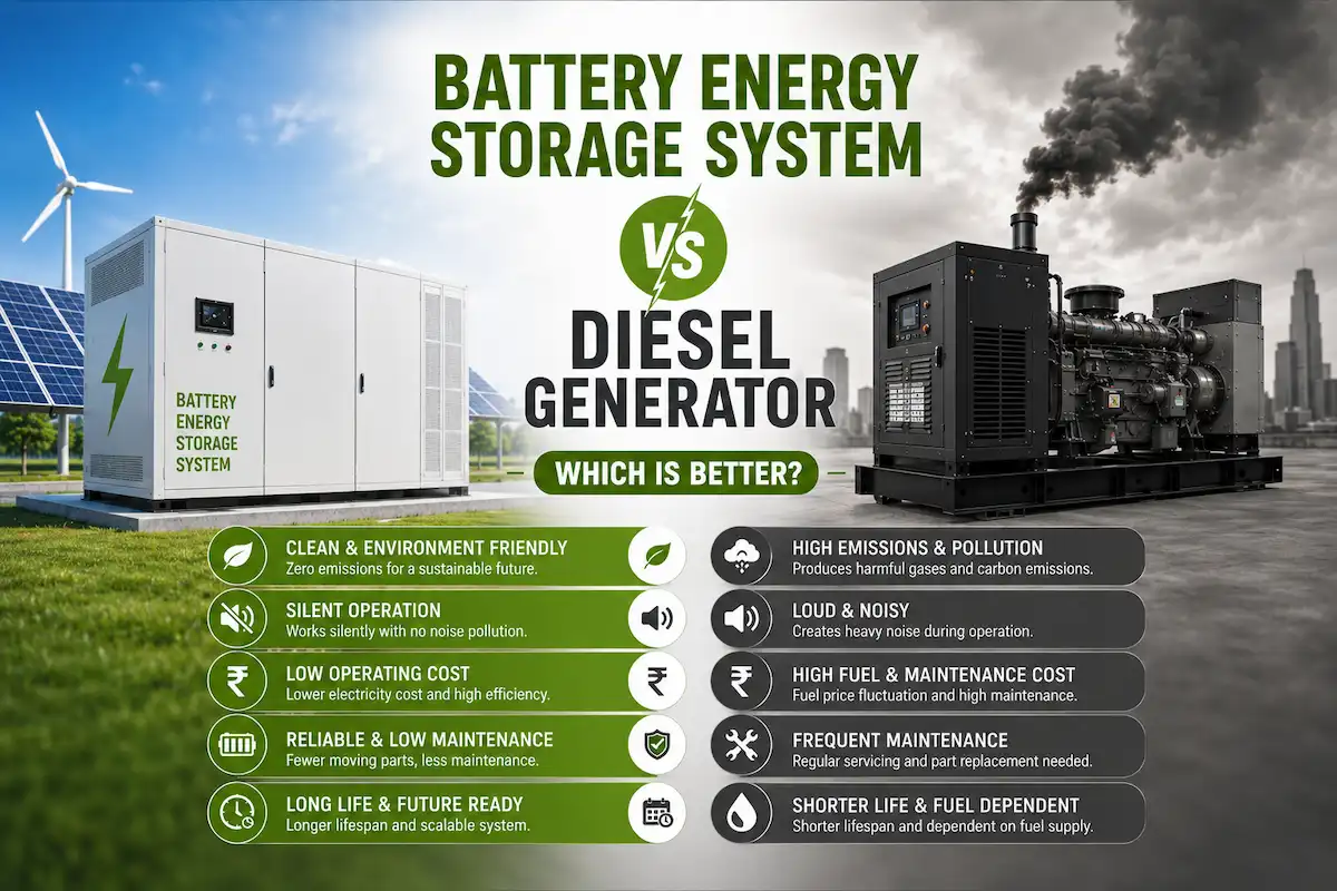 Battery Energy Storage System vs Diesel Generator