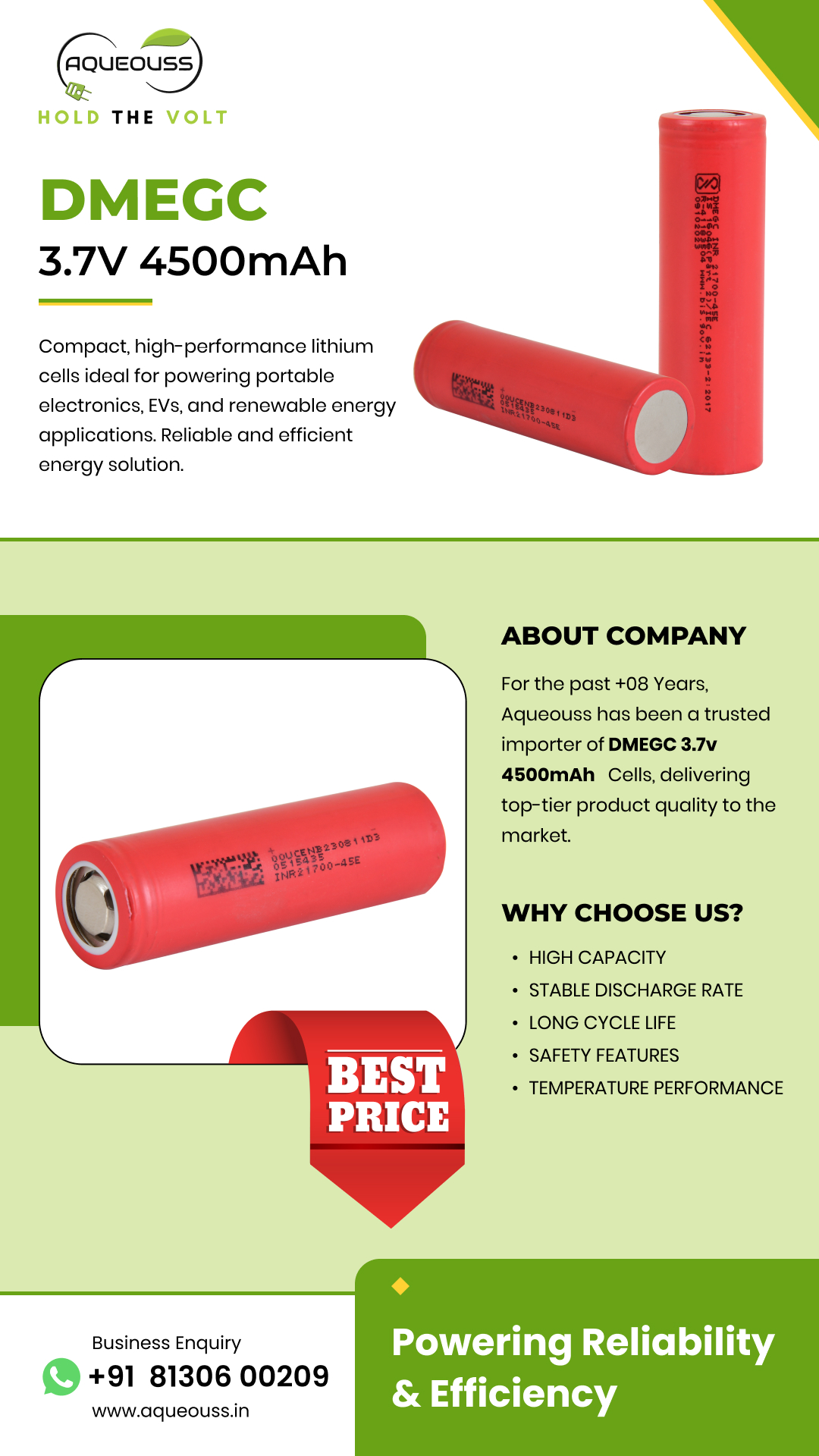 dmegc 3.7v 4500mAh flayer for aqueousss