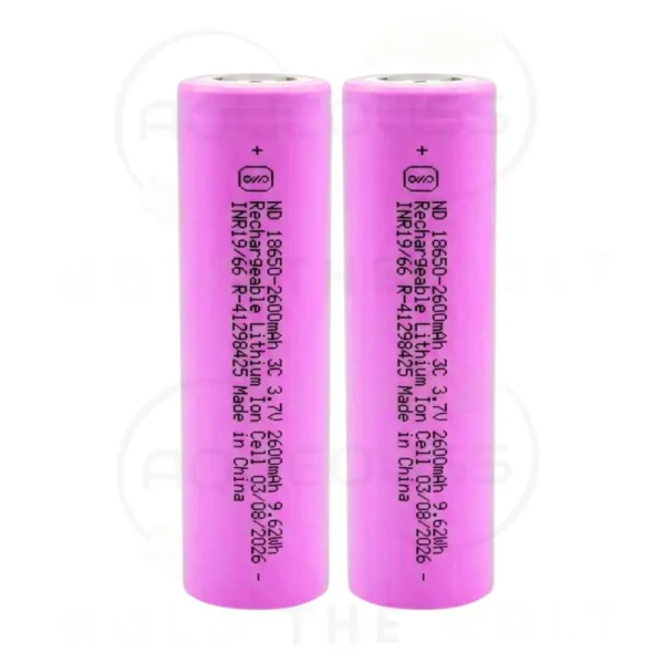 norda 2600 mAh nmc cells